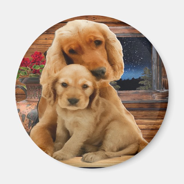 Aimant Retriever du Labrador (Devant)
