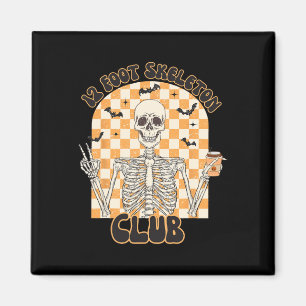 Aimant Retro 12 pieds Skeleton Club Halloween Enfants Tri
