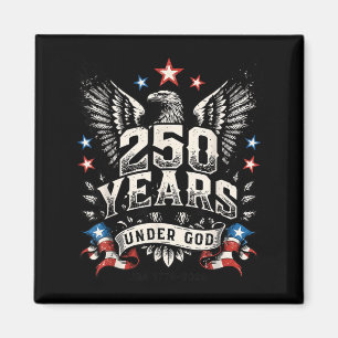 Aimant Rétro 250 Ans en Dieu Confiance Aigle 1776-2026 -