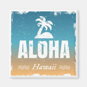 Aimant Retro Aloha Hawaii