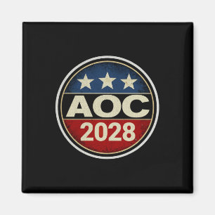 Aimant Rétro Aoc 2028 Lutte contre l'oligarchie Manifesta