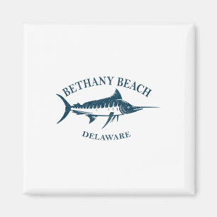 Aimant Retro Bethany Beach Delaware Pêche Vintage Boati