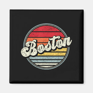 Aimant Retro Boston Home Cool d'État les années 70 Style 