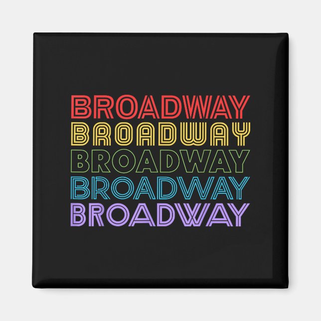 Aimant Retro Broadway Music Lover Theatre Musical Theater (Devant)