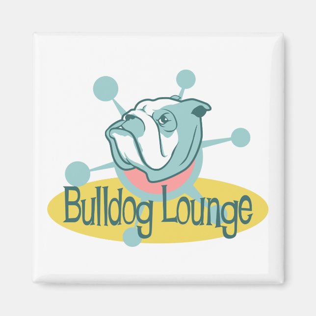 Aimant Retro Bulldog Lounge (Devant)