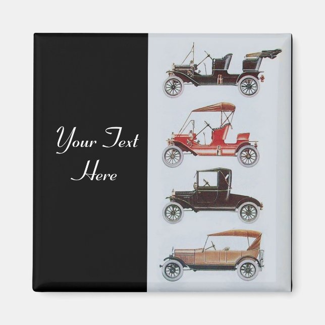 Aimant RETRO CARS 2- réparation automobile (Devant)