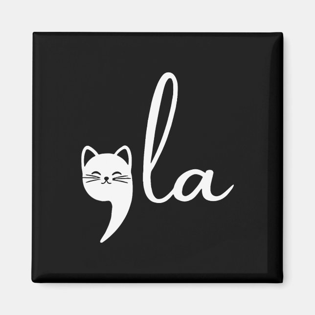 Aimant Retro Cat Comma La Kamala Harris Pour Président 20 (Devant)