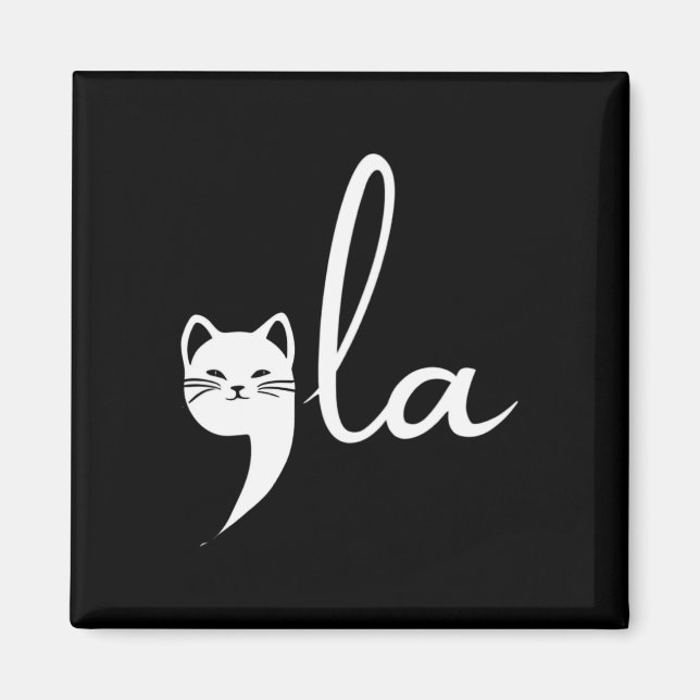 Aimant Retro Cat Comma La Kamala Harris Pour Président 20 (Devant)