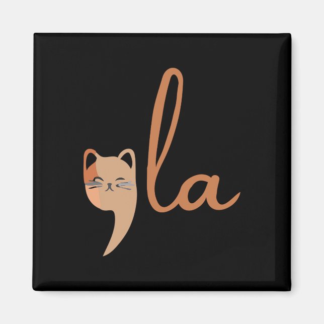 Aimant Retro Cat Comma La Kamala Harris Pour Président 20 (Devant)