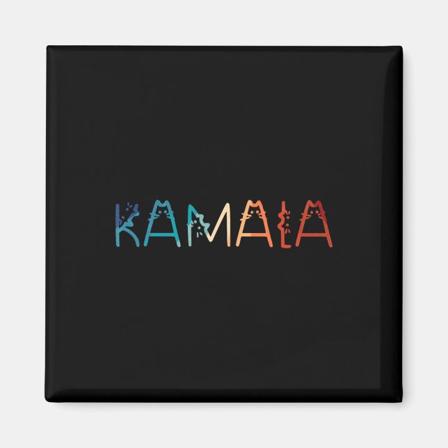 Aimant Retro Chat Lettering Positive Funny (Devant)