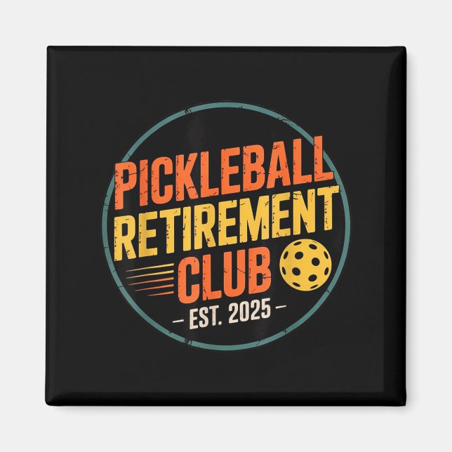 Aimant Retro Ckleball Retirement Club Apparel Retro Vinta (Devant)