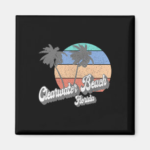 Aimant Rétro Clearwater Beach Floride Fl Vintage Beach Su