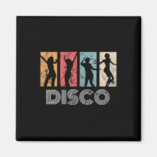 Aimant Retro Disco Dance les années 70 danseuse de fête d