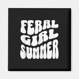Aimant Retro Feral Girl été Super maman tante femmes Ado