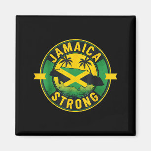 Aimant Rétro Fort Je J'aime Jamaïcain