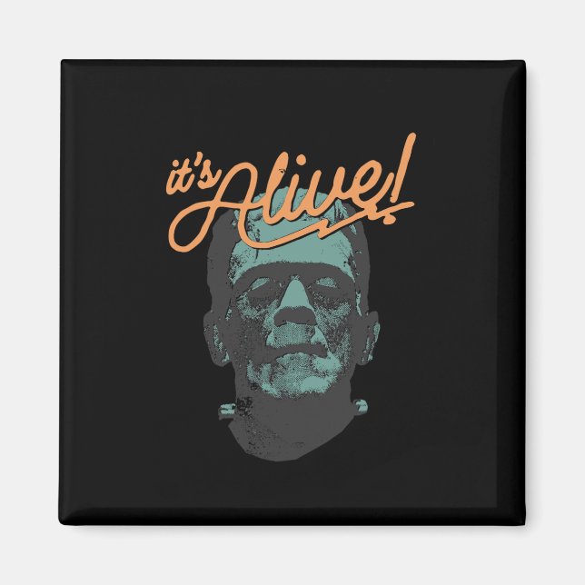Aimant Retro Funny C'est Alive Frankenstein Monster Éffra (Devant)