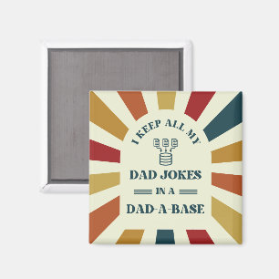 Aimant Retro Funny Papa plaisante Fête des pères cadeau p