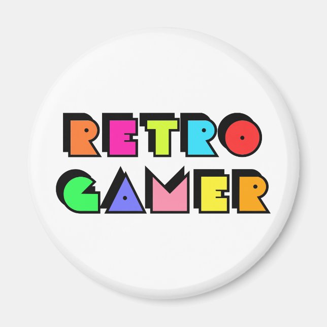 Aimant Retro Gamer (Devant)