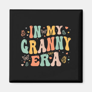 Aimant Rétro Groovy À l'ère de ma grand-mère Fête des mèr
