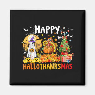 Aimant Retro Halloween Thanksgiving Christmas Joyeux Hall