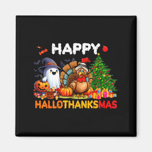 Aimant Retro Halloween Thanksgiving Noël Joyeux Hallo