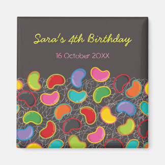 Aimant Retro Jellybeans Pop Kid's Birthday Save The Date