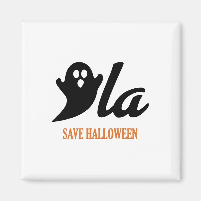 Aimant Retro Kamala Harris Halloween 2024 Comma La Ghost (Devant)