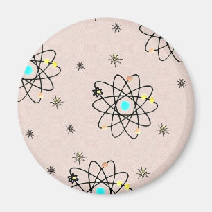 Aimant Retro les années 50 Atomic Print Rose Vêtements & 