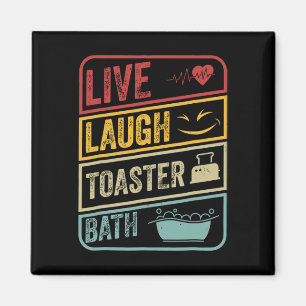 Aimant Retro Live Lauder Toaster Bath Skeleton Funny Hall
