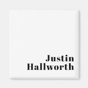 Aimant Rétro Moderne Nom minimum ou Modèle d'entreprise