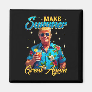 Aimant Retro Rendre l'été grand à nouveau Donald Trump ét