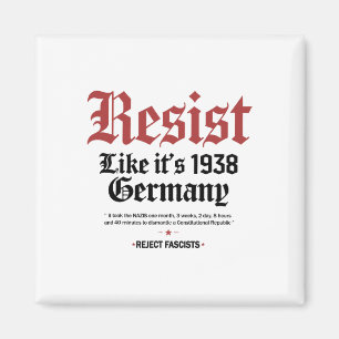 Aimant Rétro Résiste Comme Son Allemagne De 1938
