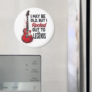 Aimant Retro Rock Guitare Classique Musique Nostalgie Des