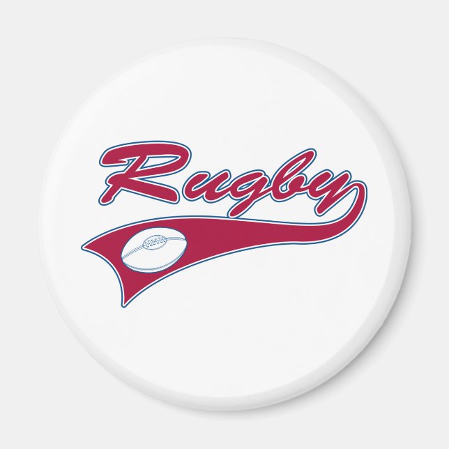 Aimant Retro Rugby (Devant)