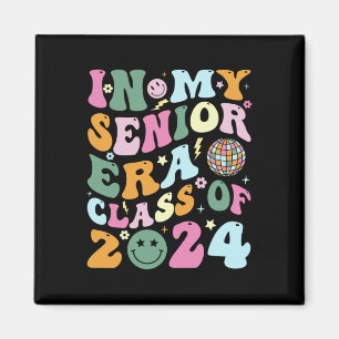 Aimant Retro Senior 2024 Classe De 2024 Diplômé En Mon Se