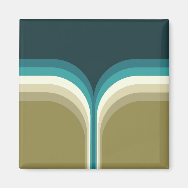 Aimant Retro style double arch decoration (Devant)