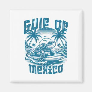 Aimant Retro Summer Gulf Of Mexico Forever Turtle Beach G