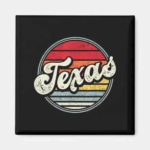 Aimant Retro Texas Home Cool d'État les années 70 Style S