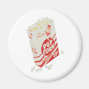 Aimant Retro Théâtre de cinéma Vintage Popcorn