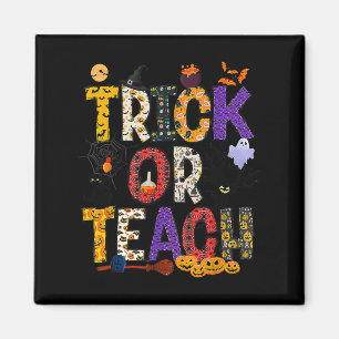 Aimant Retro Trick Ou Enseignant Enseignant Costume Hallo