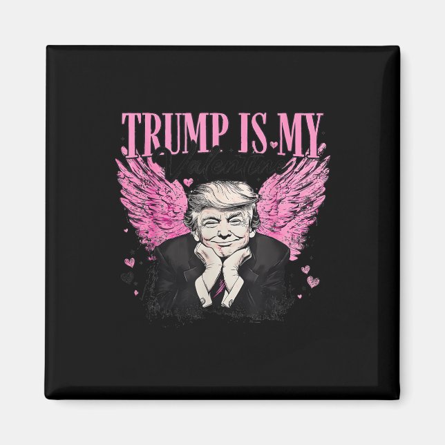 Aimant Retro Trump est la Saint-Valentin de Trump (Devant)