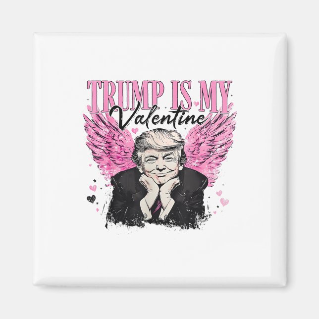 Aimant Retro Trump est la Saint-Valentin de Trump (Devant)