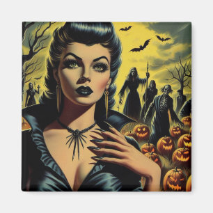 Aimant Retro Vampire Girl