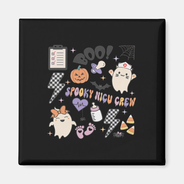 Aimant Rétro Vampire Halloween Outfit Easy Halloween Drac (Devant)
