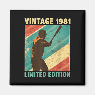 Aimant Retro Vintage 1981 Baseball Lover Limited Edition