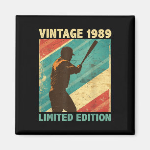 Aimant Retro Vintage 1989 Baseball Lover Limited Edition