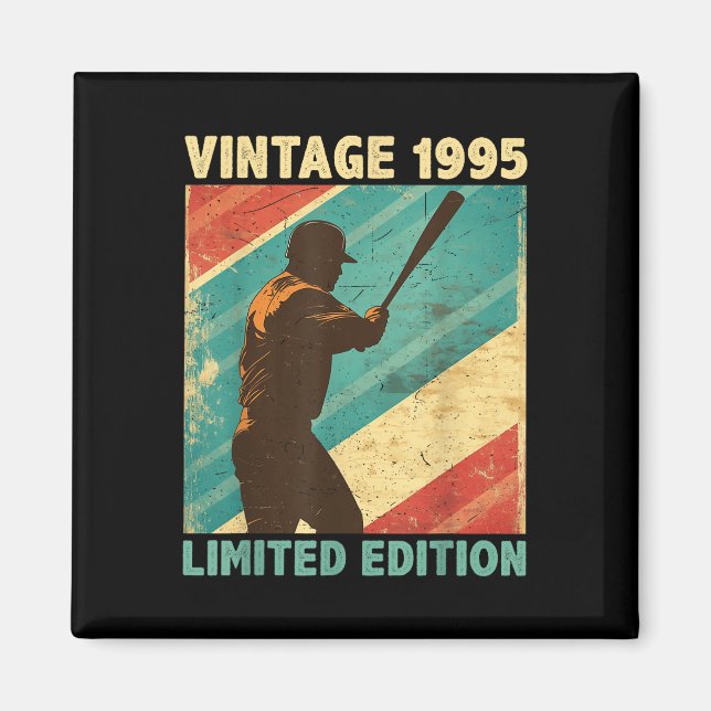 Aimant Retro Vintage 1995 Baseball Lover Limited Edition (Devant)
