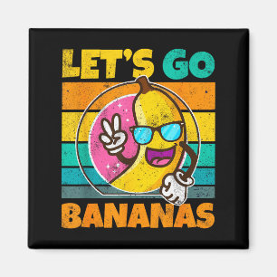 Aimant Rétro Vintage Drôle Banane Mème Lâcher Banane Paix