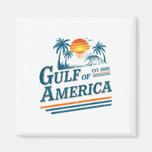 Aimant Retro Vintage Golfe Des États-Unis Amérique 2025 A
