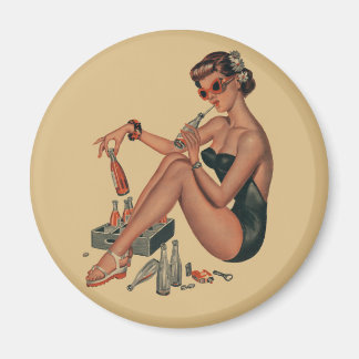 Aimant Retro Vintage pin fille